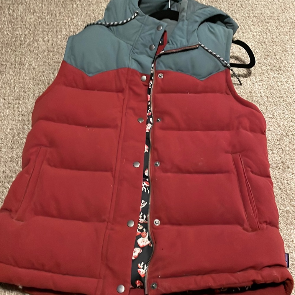 Patagonia down feather vest